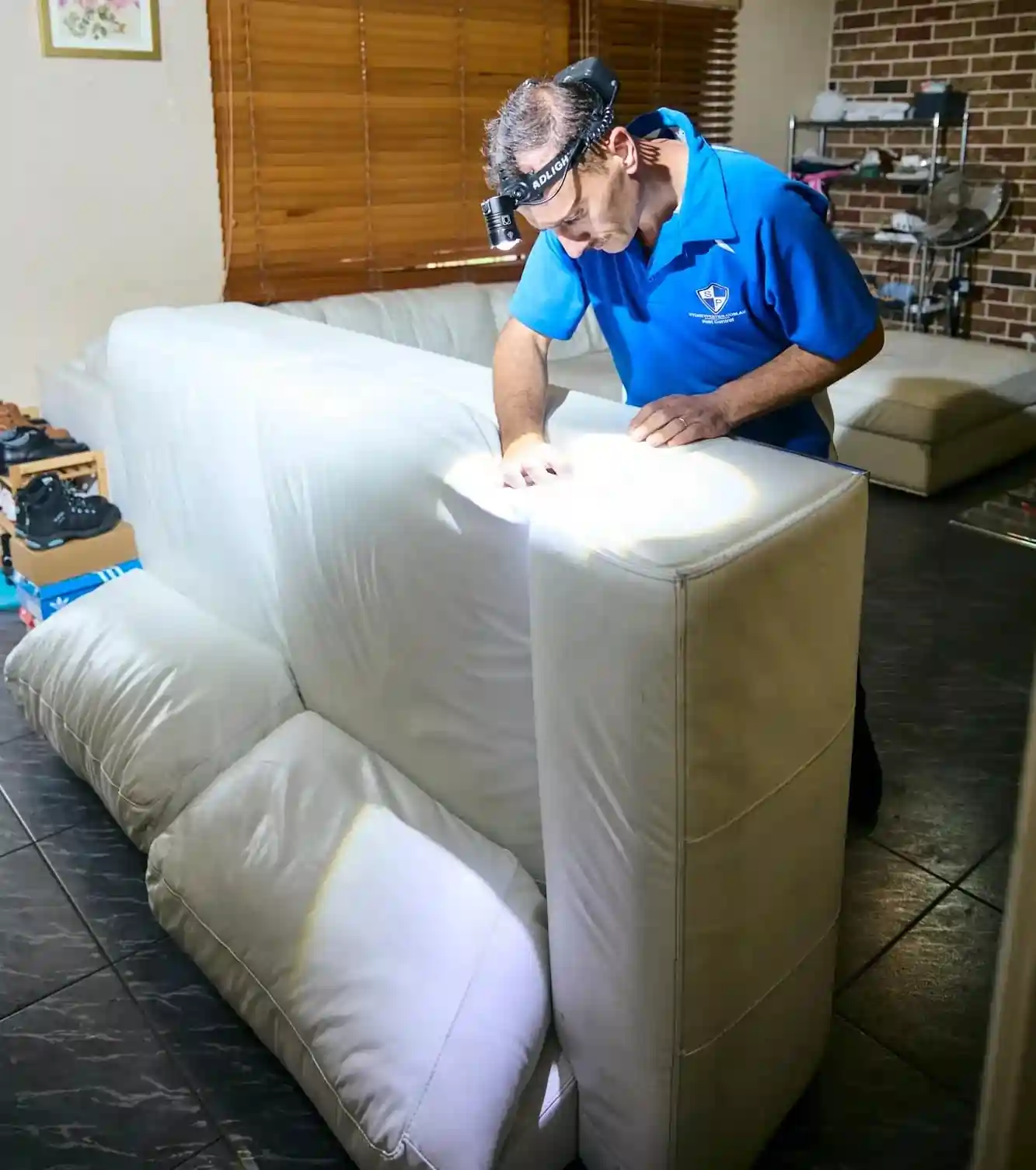 Sydney Pesties technician treating an external perimeter